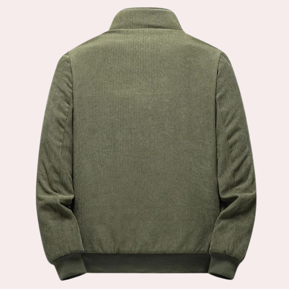 Herrejakke Fløyel Retro Stil for Hverdag og Fest 2