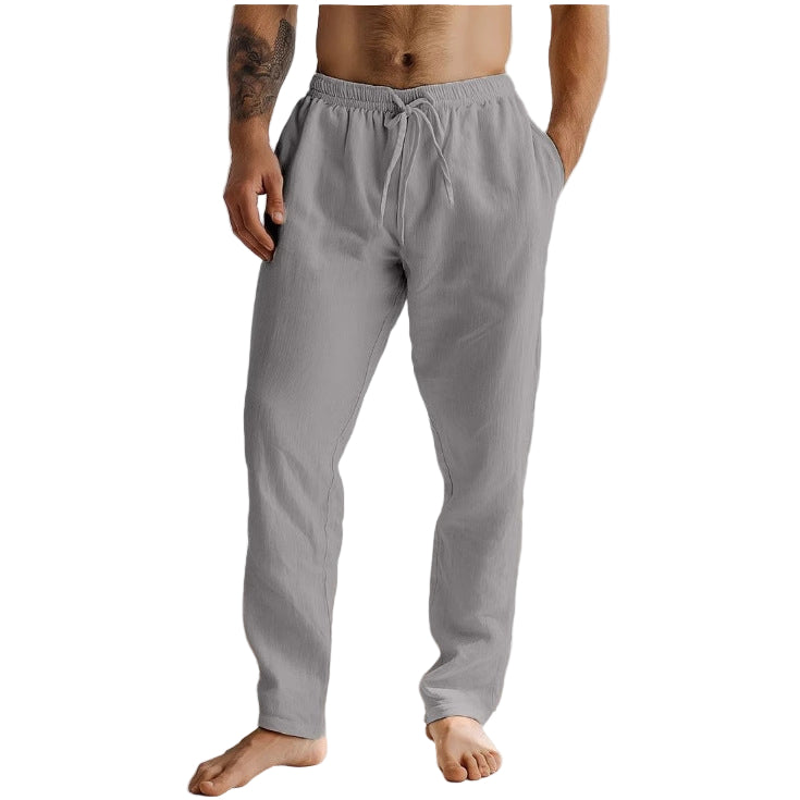 Herrelinbukser Av Lin – Avslappet Passform – Lett og Pustende 4