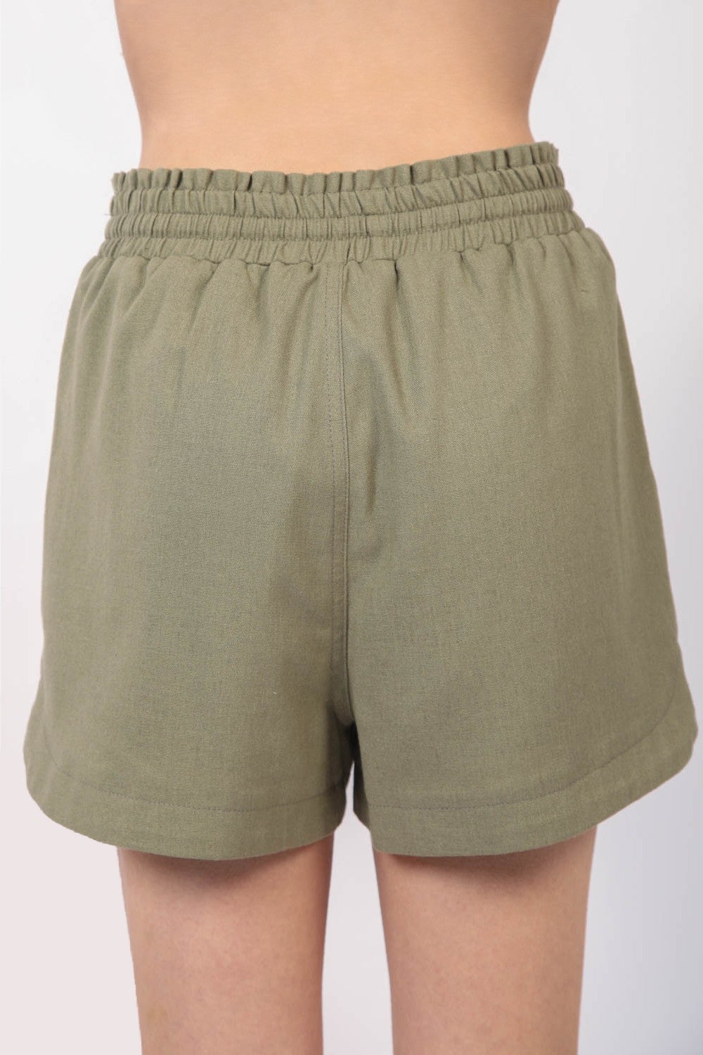 Herrelinne Shorts med Drawstring og Elastisk Midje 1