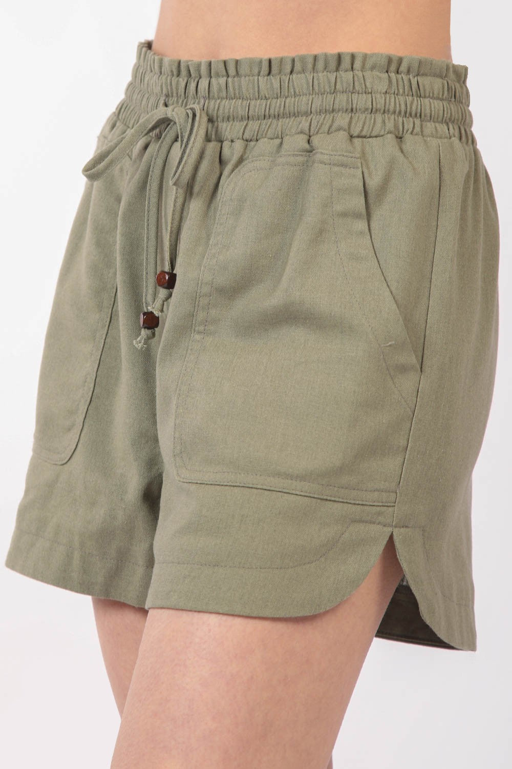Herrelinne Shorts med Drawstring og Elastisk Midje 2
