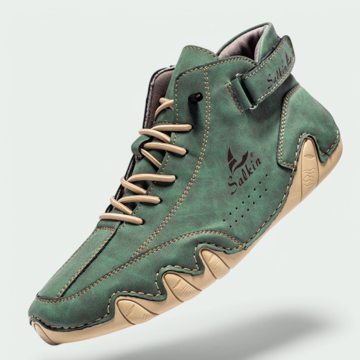 Herresko Casual Lær Snøring Gummi 10