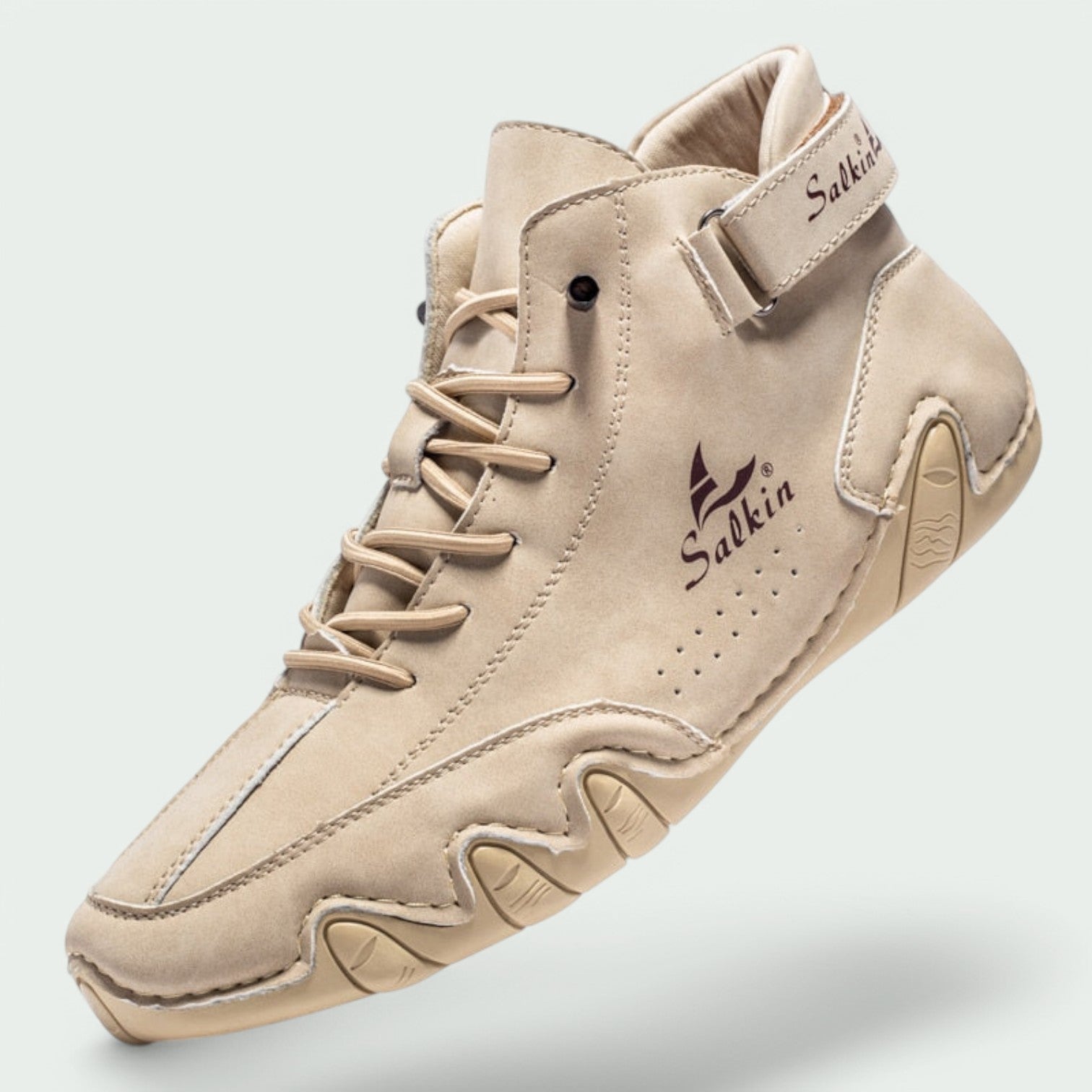 Herresko Casual Lær Snøring Gummi 2