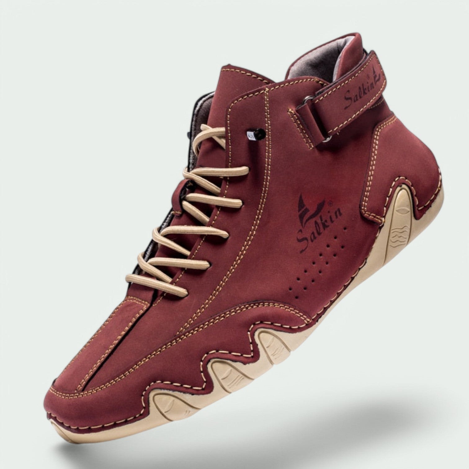 Herresko Casual Lær Snøring Gummi 5