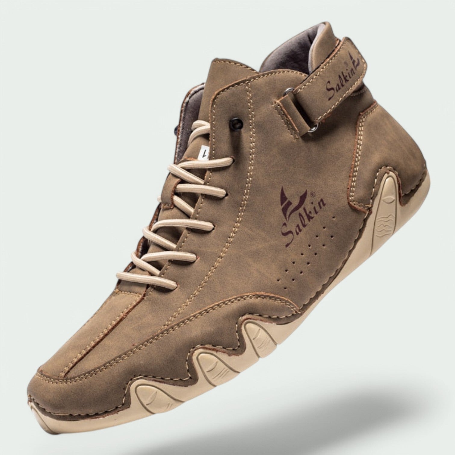 Herresko Casual Lær Snøring Gummi 6