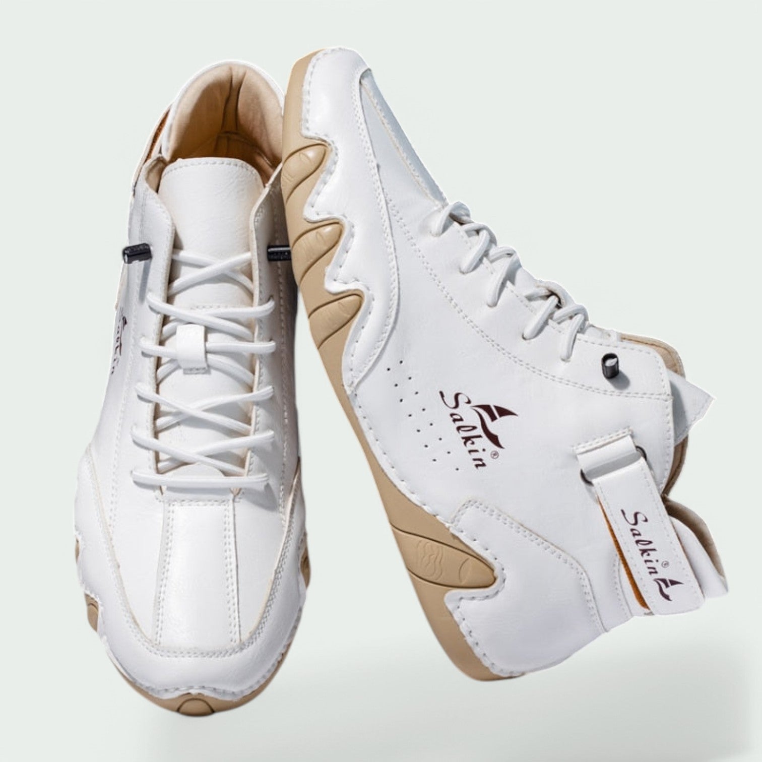 Herresko Casual Lær Snøring Gummi 8