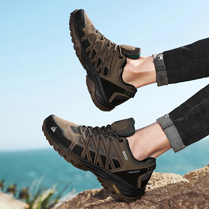 Herresko Fotturer Pustende Tekstil med Snøring 4