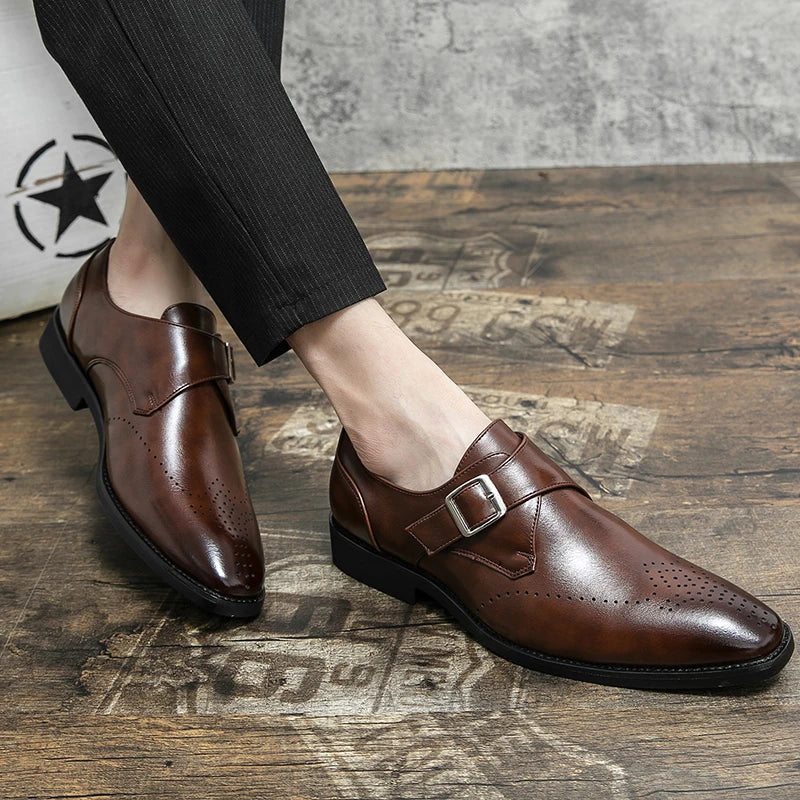 Herresko Loafers til Bryllup og Fest, Lær, Komfortabel Passform 5