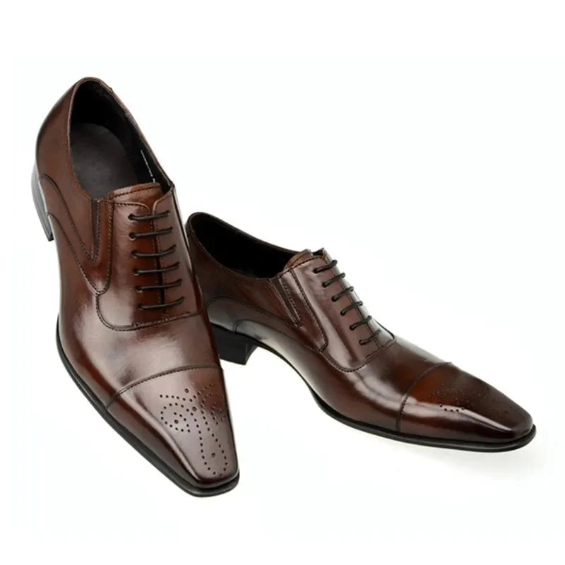 Herresko Oxford Knyttestropper Britisk Stil 5