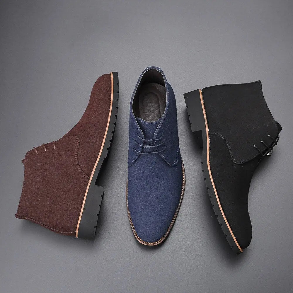 Herresko i Suede Lær med Slip-On Design 2