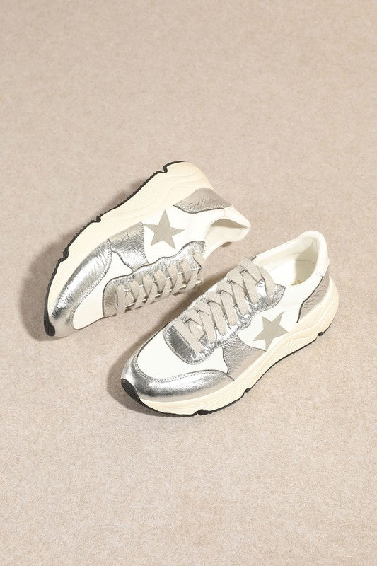 Herresneakers Atletisk Stil Syntetisk Med Stjerner 1