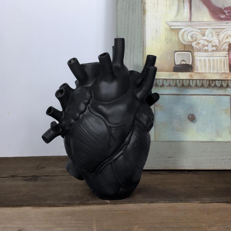 Hjerteformet Vase for Innredning Kunstnerisk Design 3