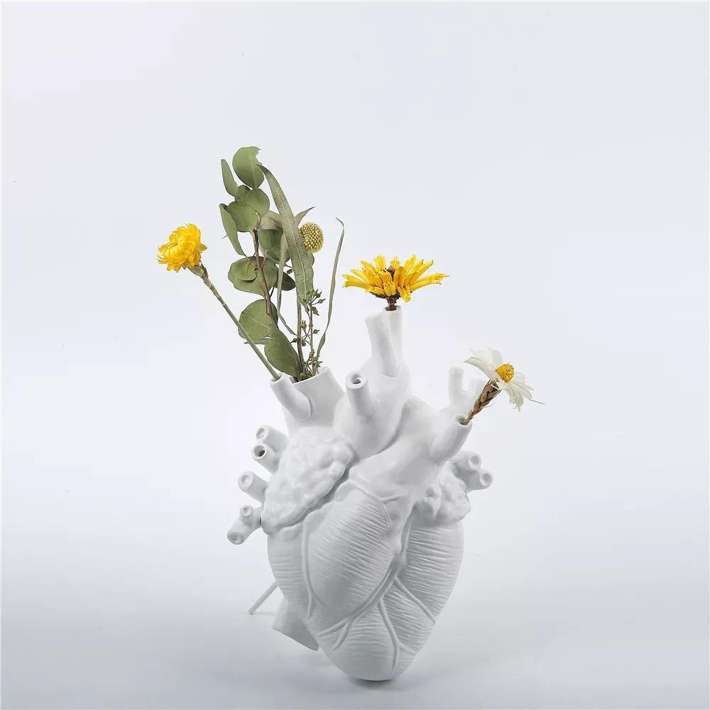 Hjerteformet Vase for Innredning Kunstnerisk Design 6