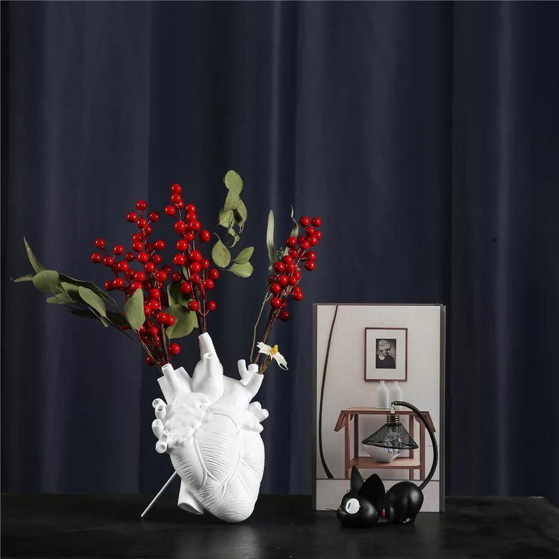 Hjerteformet Vase for Innredning Kunstnerisk Design 7