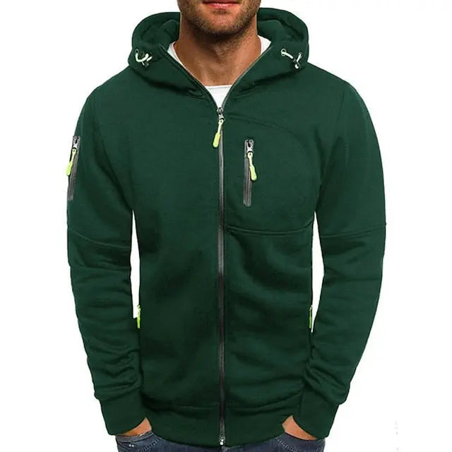 Hoodie Herre Justerbar Hette Minimalistisk Design 6