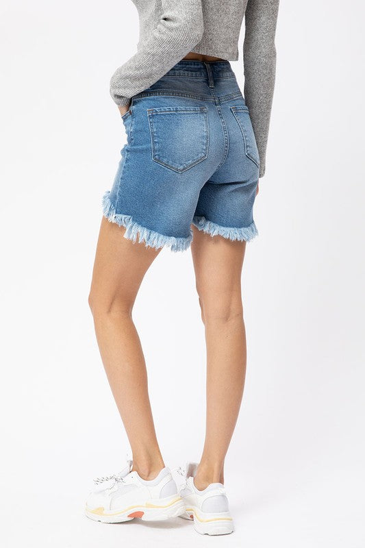 Høyt liv Hi-Low Shorts Denim 3