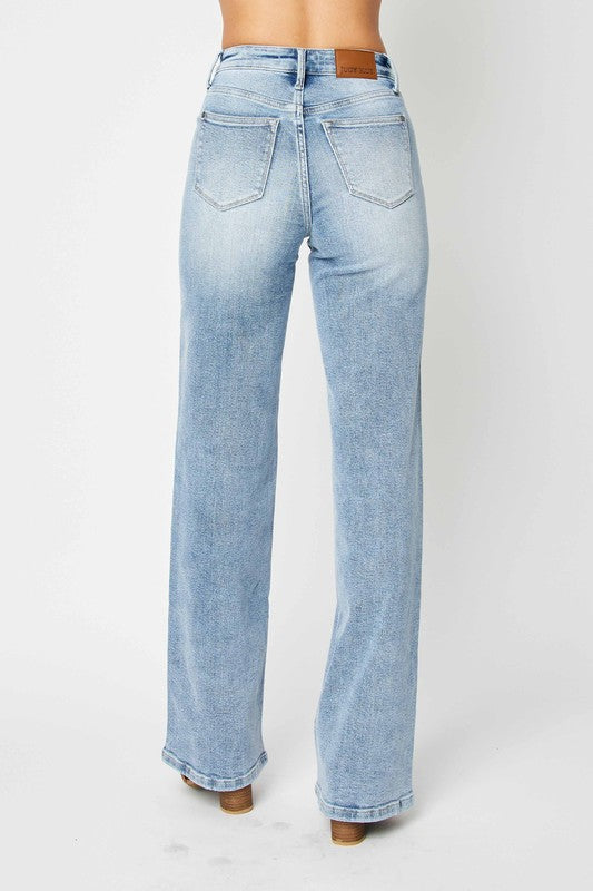 Høyt liv Retro Jeans med Front Yoke 3