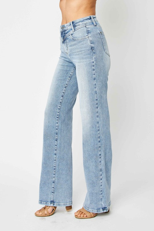 Høyt liv Retro Jeans med Front Yoke 4