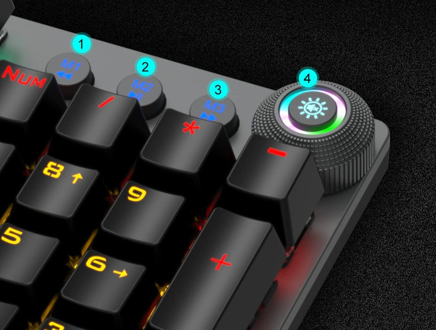 Kablet Mekanisk Spilltastatur