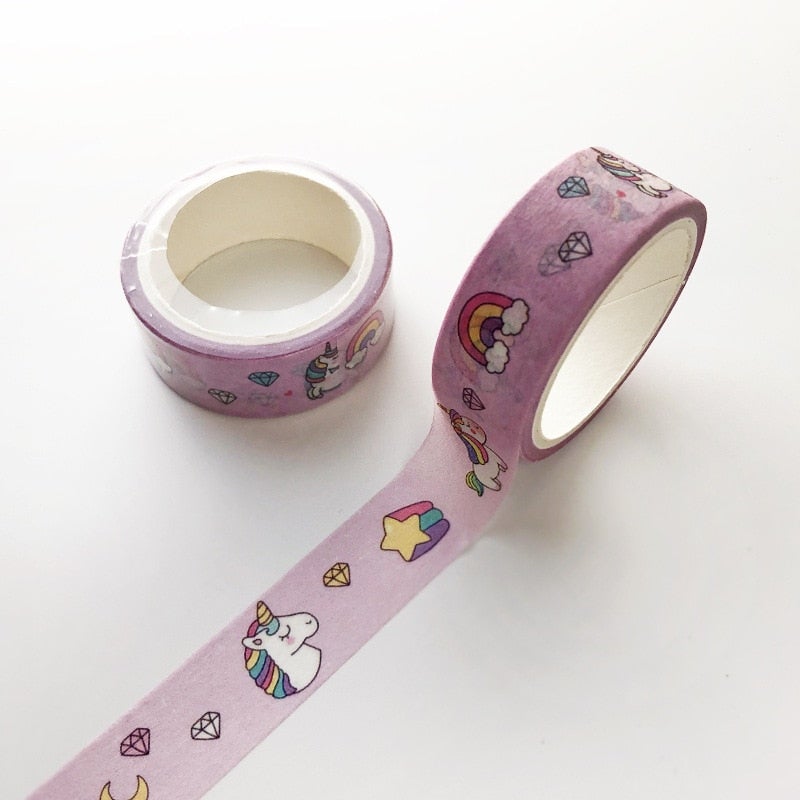 Kawaii Dekorative Washi-Tape (Sett Med 5)