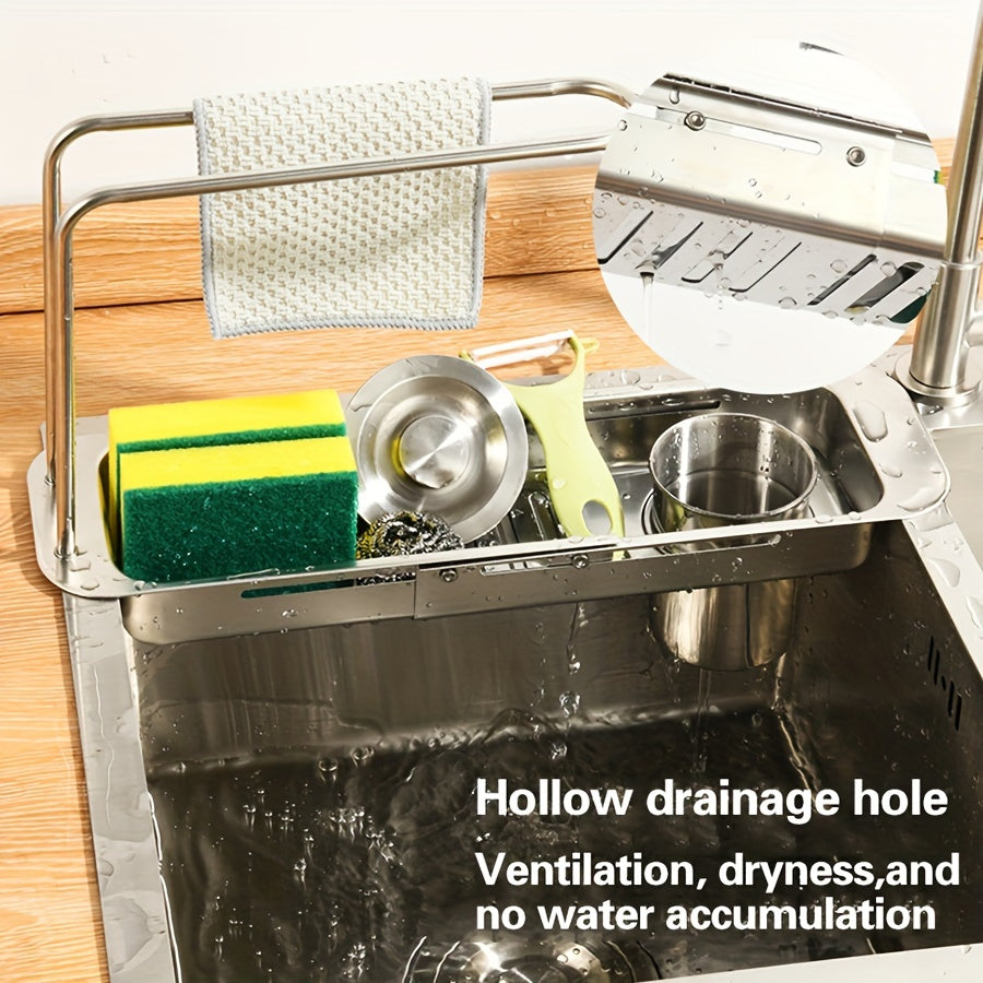 Kjøkken Vaskearrangør Justerbar Stål 6