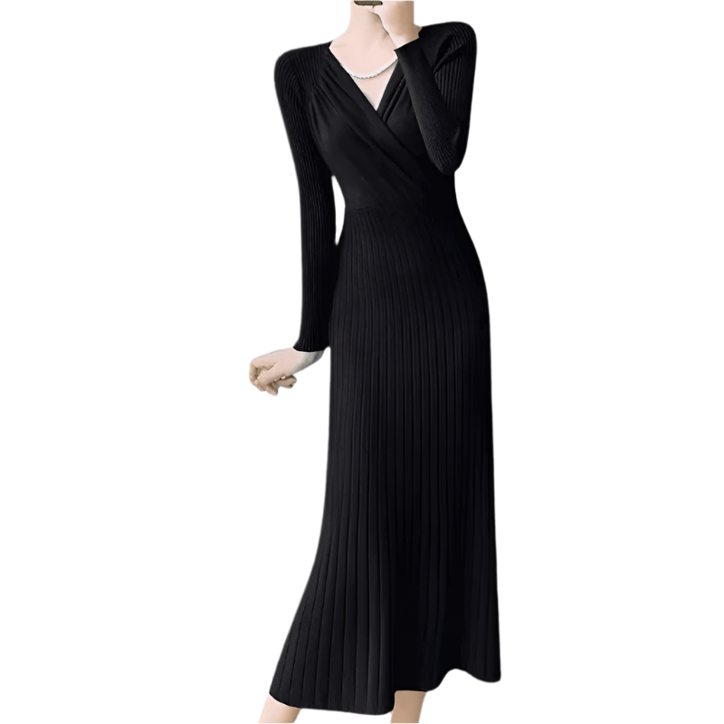 Kjoler Dame Strikket Komfortabel Polyester 0