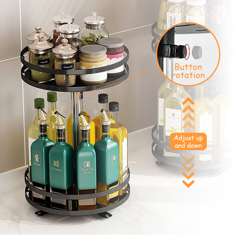Krydderholder Med 360° Rotasjon Høydejusterbar Design 2