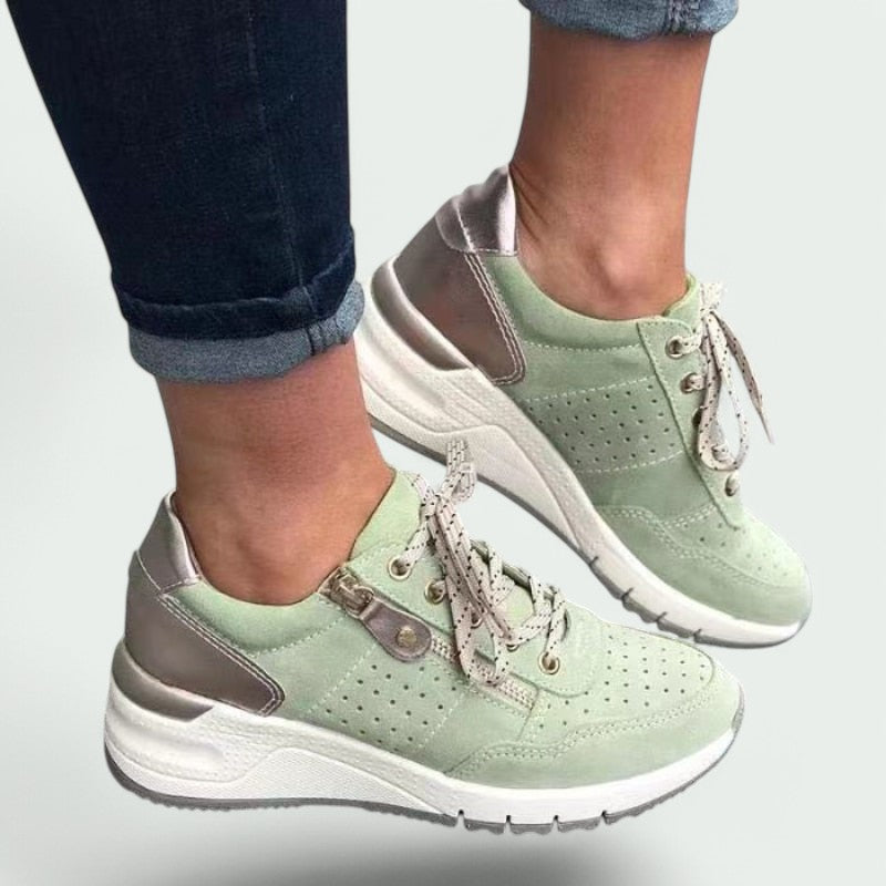 Kvinne Baskets Komfortabelt Design i Lær 1