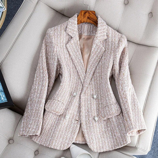 Kvinne Blazer Skreddersydd Passform Tweed 2