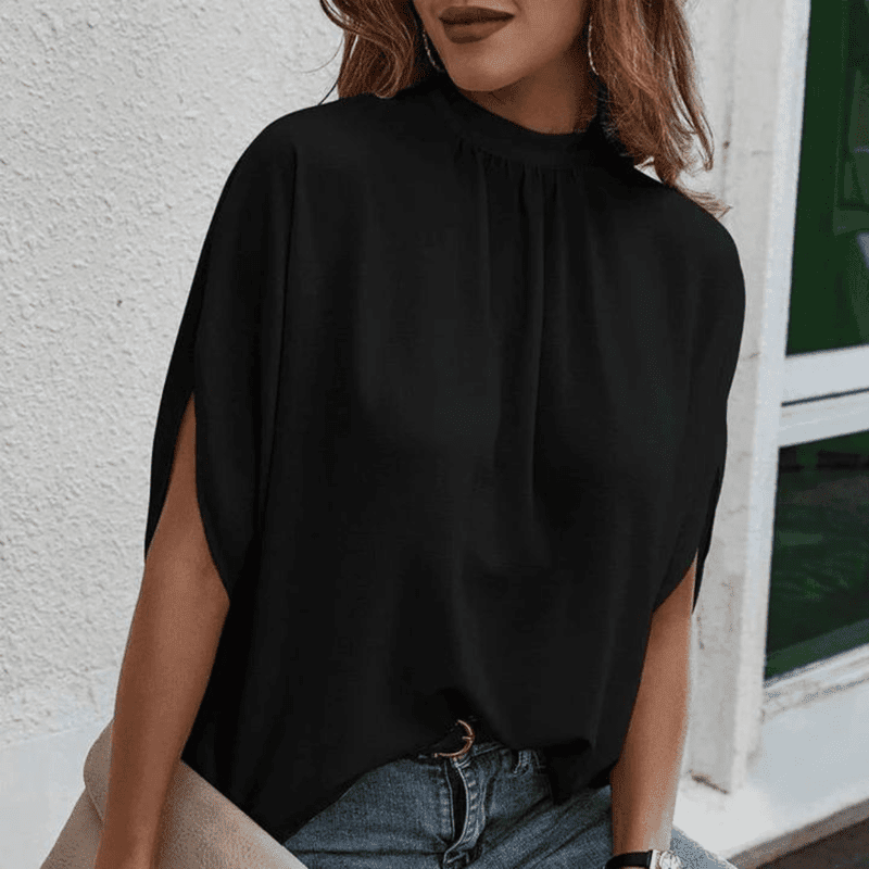 Kvinne Bluse Chiffon Elegant Allsidig 1