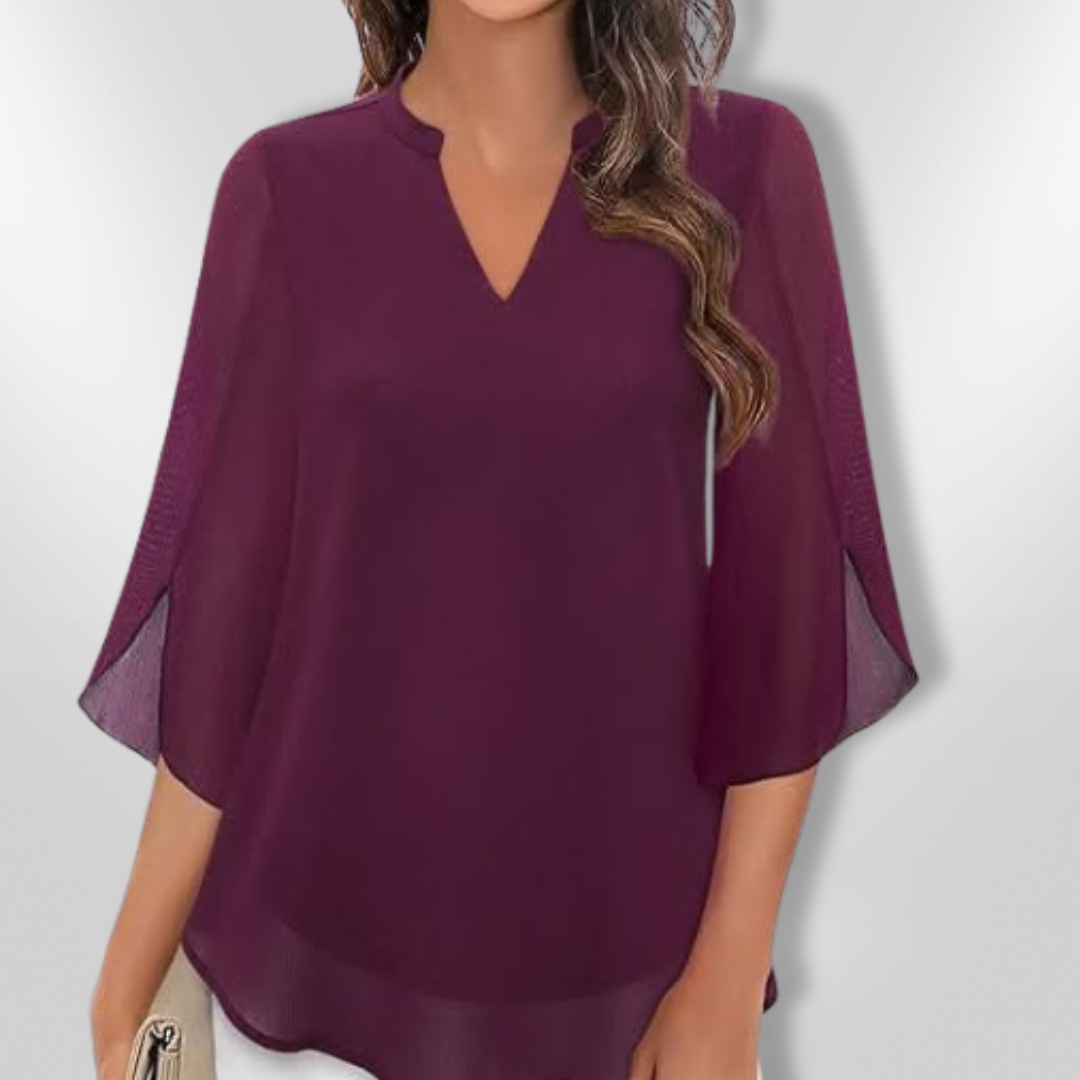 Kvinne Bluse Lagdelt Elegant 1