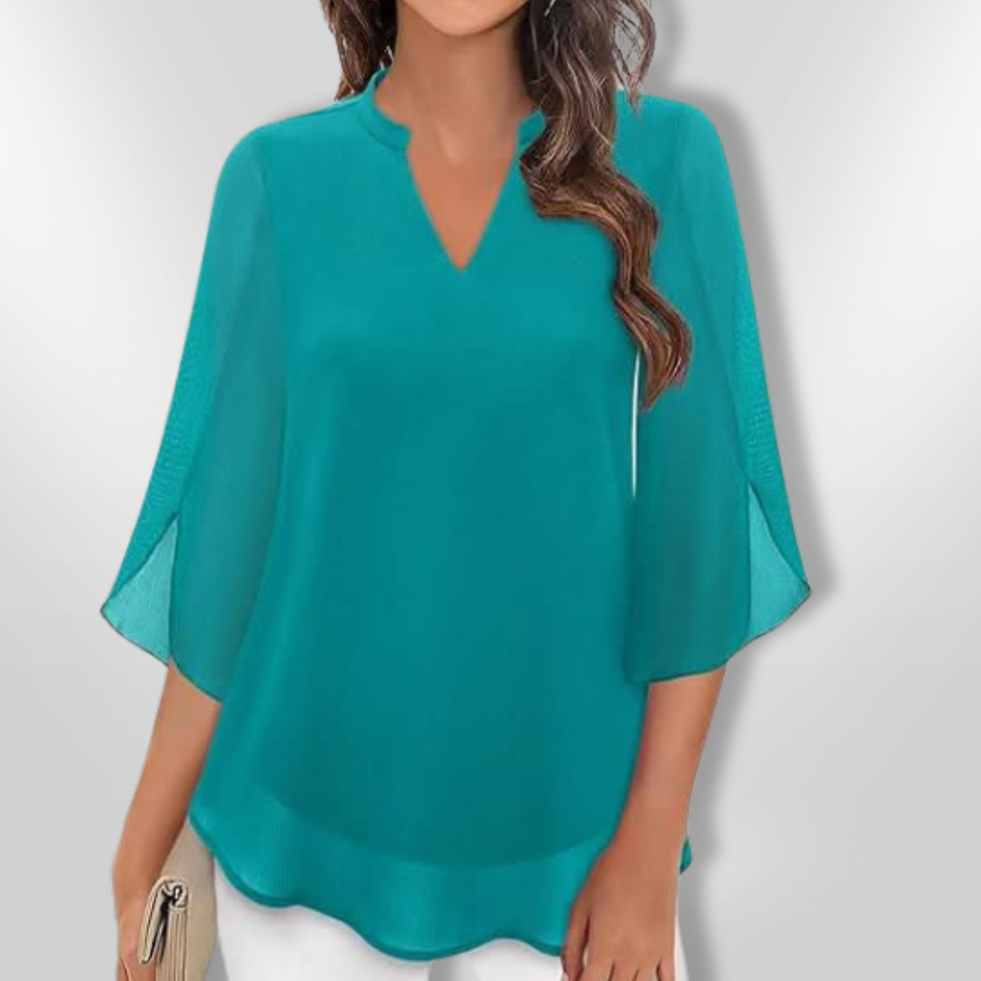 Kvinne Bluse Lagdelt Elegant 2