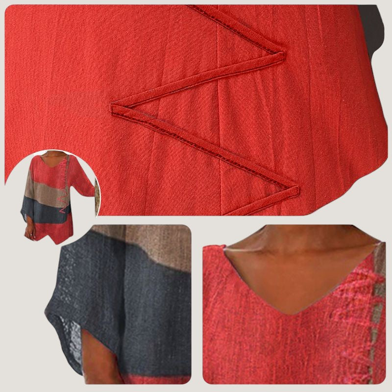 Kvinne Bluse Moderne Flytende Blandingsstoff 2