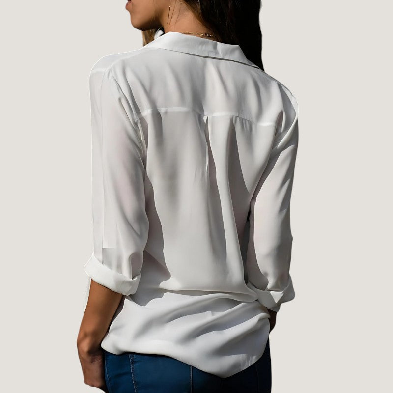 Kvinne Bluse Tidløs Polyester-Bomull Mix 6