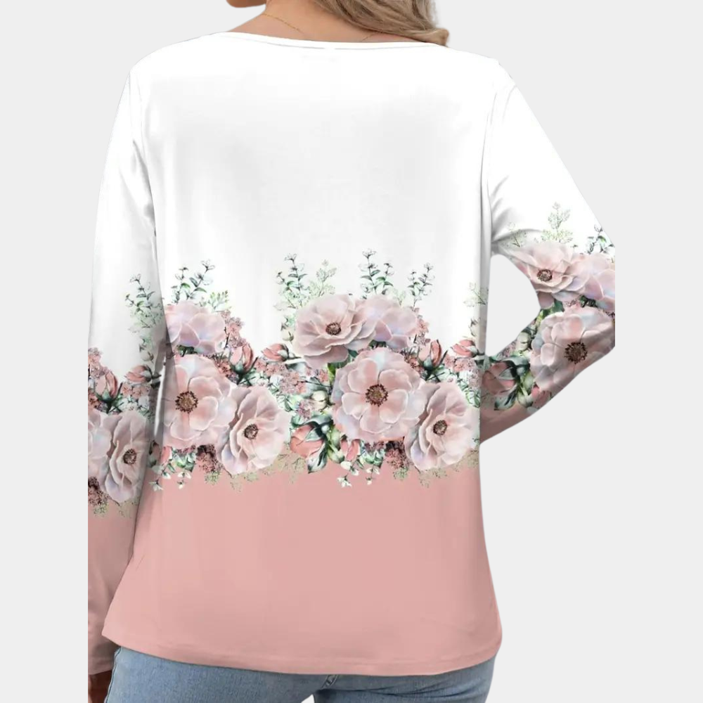 Kvinne Bluse med Blomsterprint 2