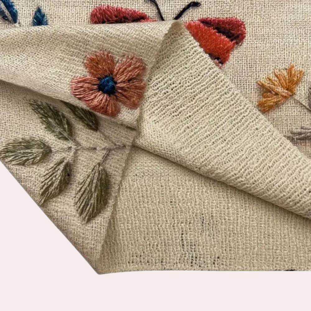 Kvinne Genser Blomsterdesign Casual 4