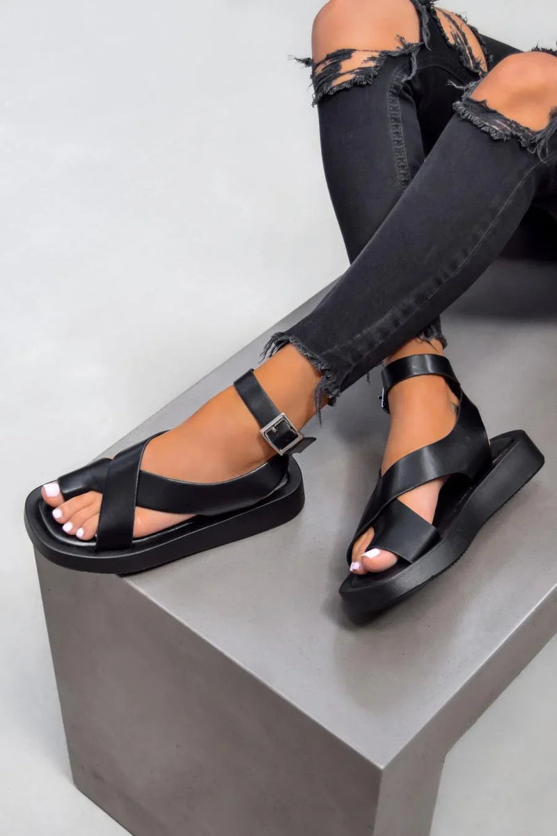 Kvinne Gladiator Sandaler Tykk Såle 4
