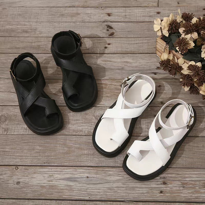 Kvinne Gladiator Sandaler Tykk Såle 7
