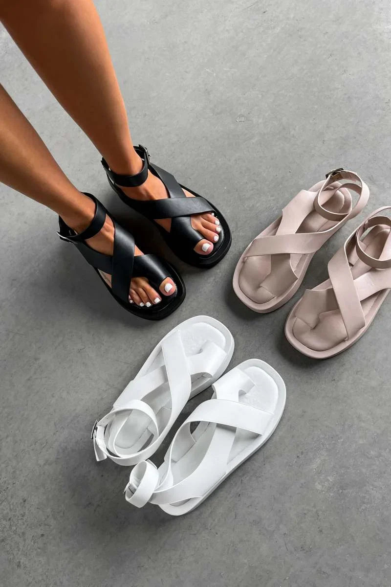 Kvinne Gladiator Sandaler Tykk Såle 8