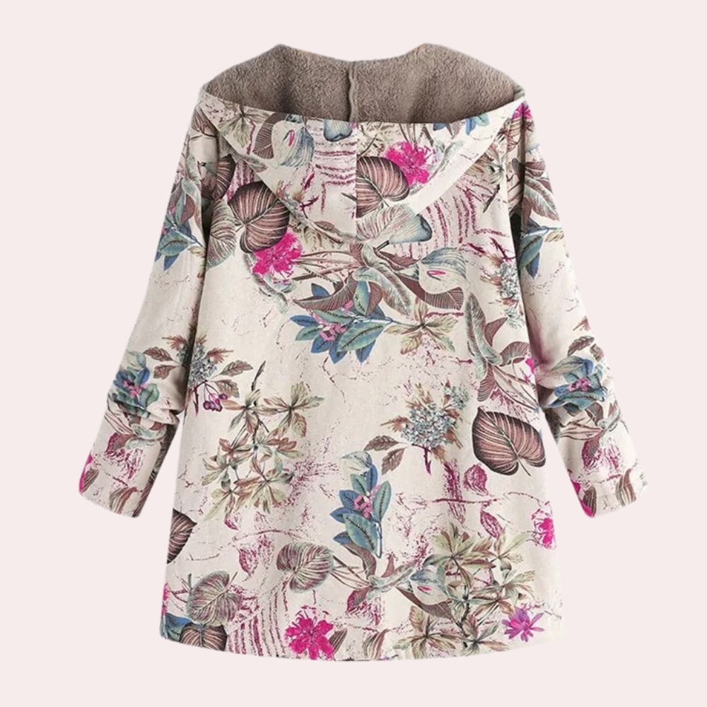 Kvinne Jakke Varm Myk Modern Design 1