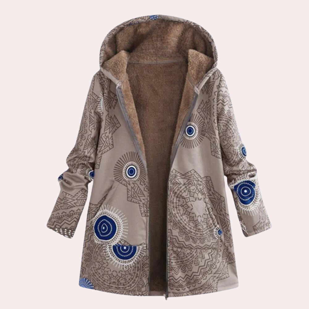 Kvinne Jakke Varm Myk Modern Design 6