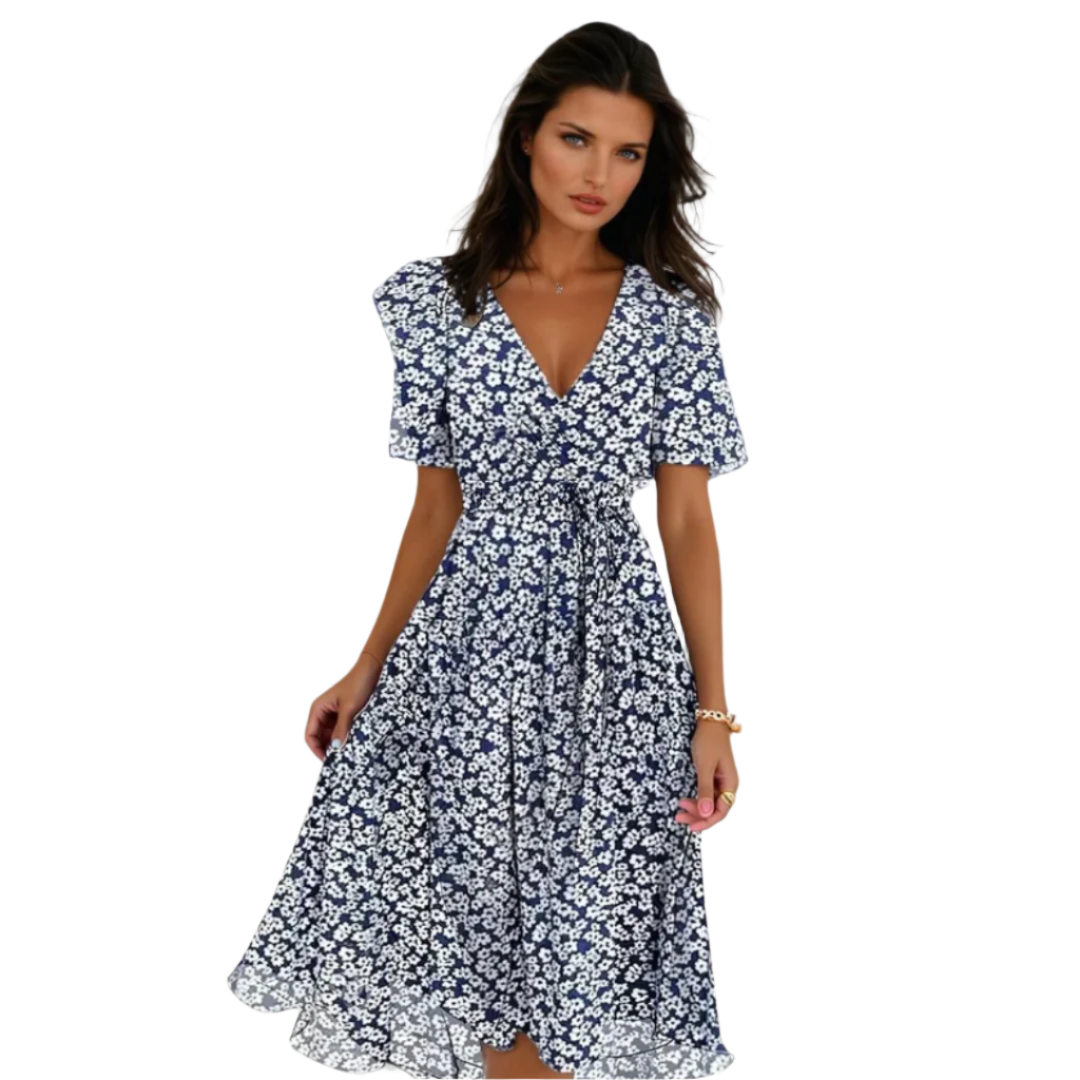 Kvinne Kjole Kortermet Elegant Design 0