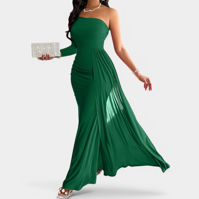 Kvinne Lang Kjole Uten Ermer Bodycon 3
