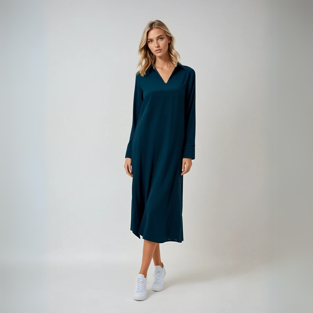 Kvinne Maxi Kjole Elegant Lang Design 1