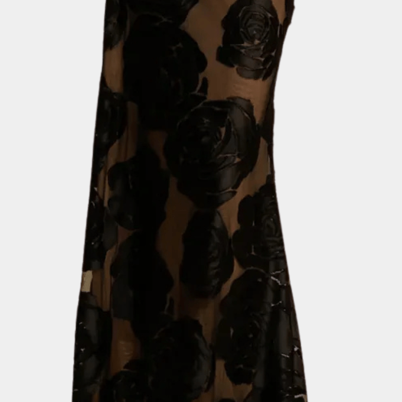 Kvinne Maxi Kjole Floral Design Polyester 2