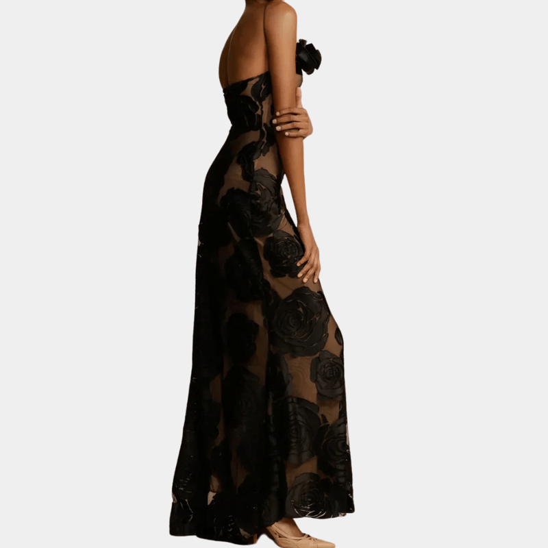 Kvinne Maxi Kjole Floral Design Polyester 5