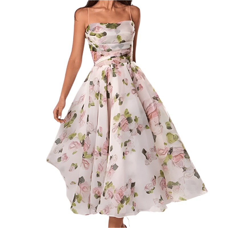 Kvinne Midikjole Unik Design 0