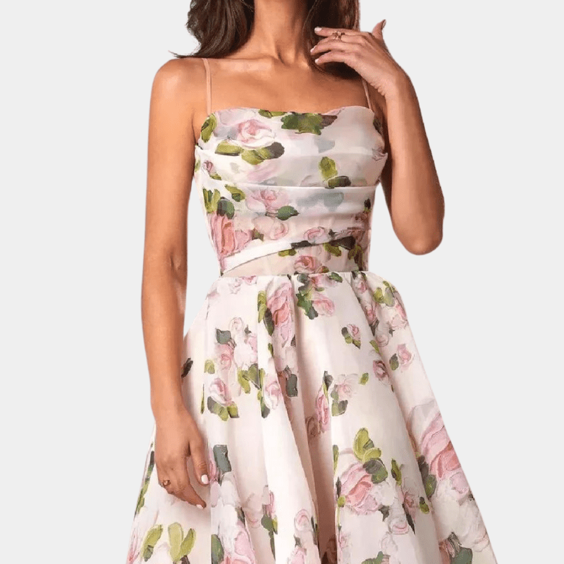 Kvinne Midikjole Unik Design 1