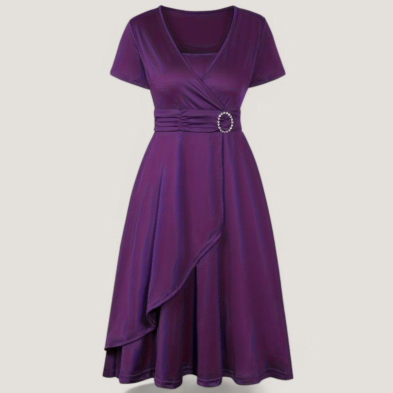 Kvinne Robe Asymmetrisk Med Strass 1