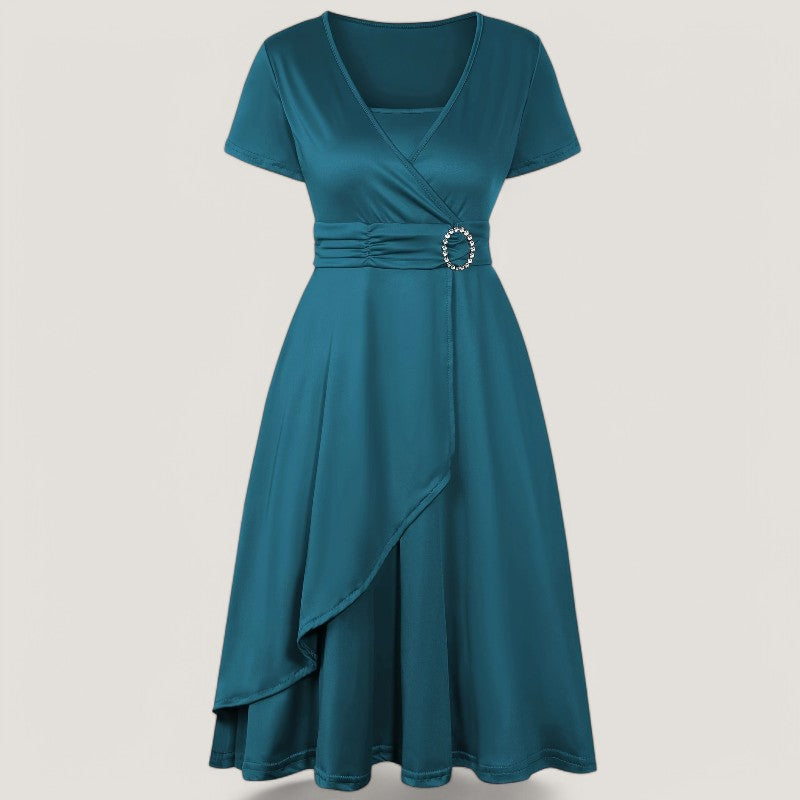 Kvinne Robe Asymmetrisk Med Strass 10