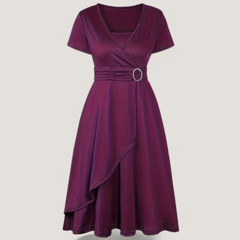 Kvinne Robe Asymmetrisk Med Strass 4